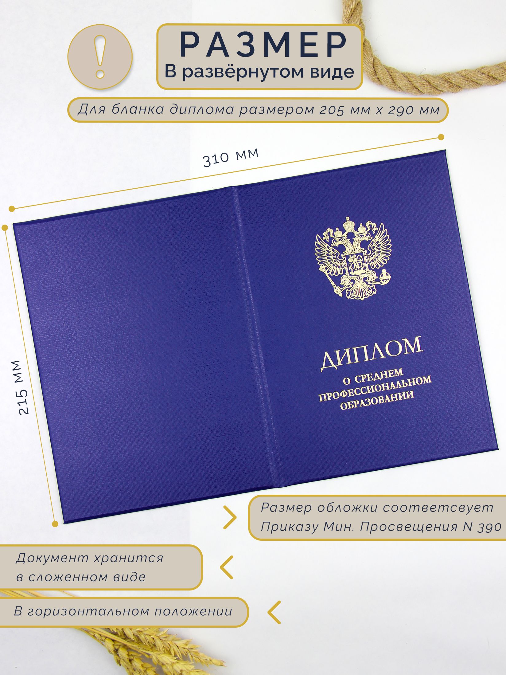 Обложка для диплома о среднем профессиональном образовании — фото 3